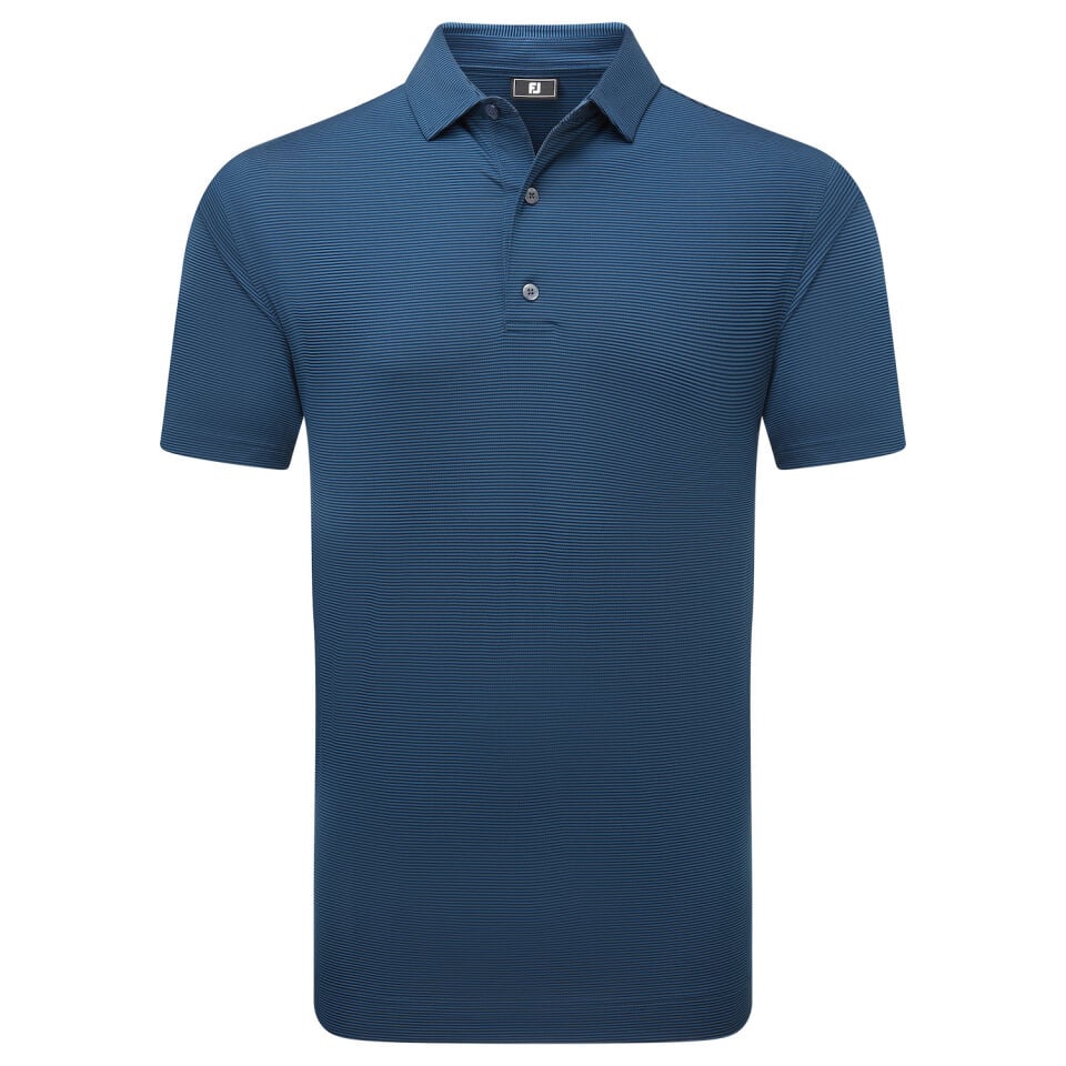 FootJoy Micro Feeder Stripe Lisle Erkek T-Shirt Lacivert 34131