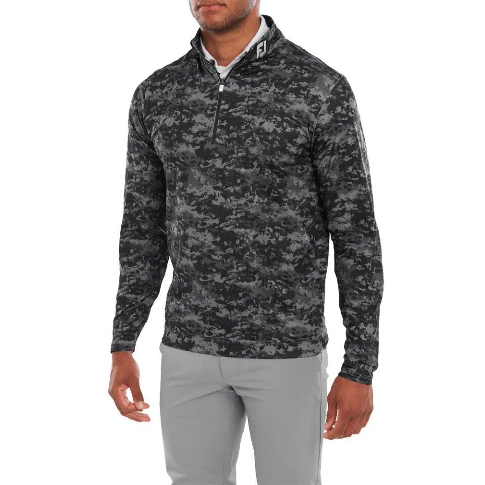 FootJoy Bulut Kamuflaj Baskılı Mid Layer Siyah 80110 S Small