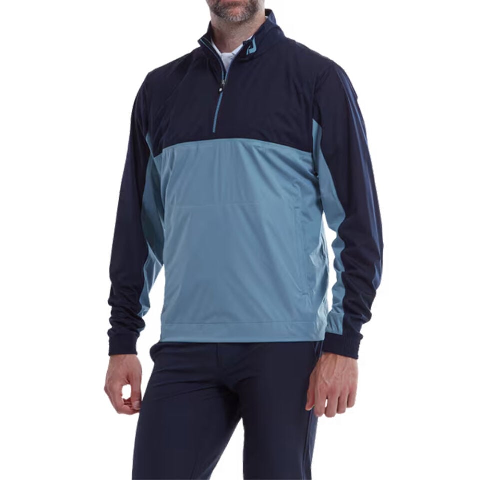 FootJoy Golf HydroKnit Half Zip Raincoat Navy Blue 87982