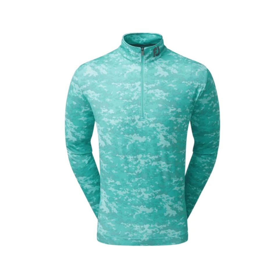 FootJoy Golf Bulut Kamuflaj Baskılı Mid Layer Mint 80114