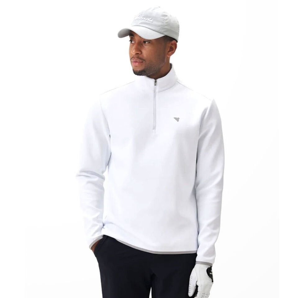Macade Golf Therma Yarım Fermuarlı Sweatshirt Beyaz SW202101190