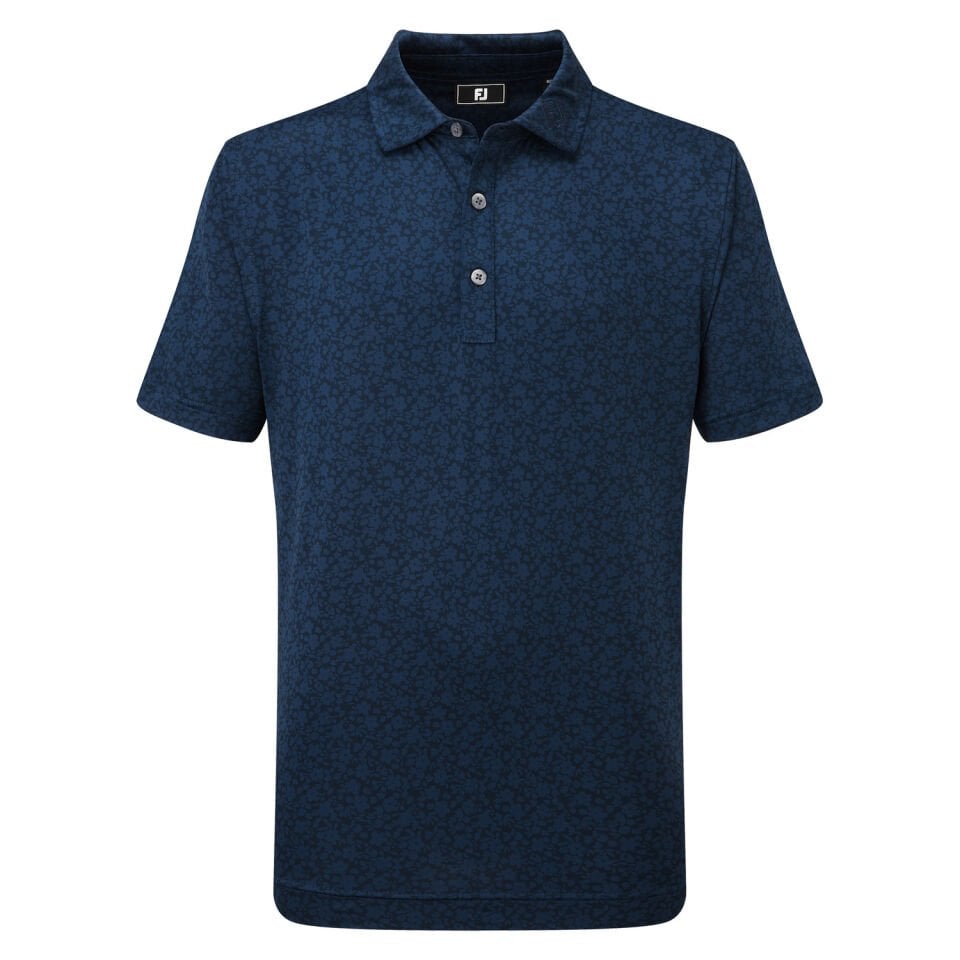 FootJoy Painted Floral Lisle Çocuk T-Shirt Lacivert 34229