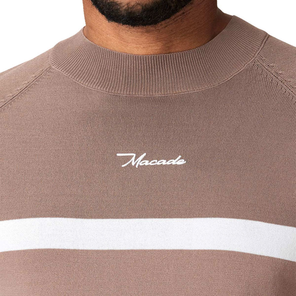 Macade Sienna ColorBlock Golf Kazağı Bej KN20210701