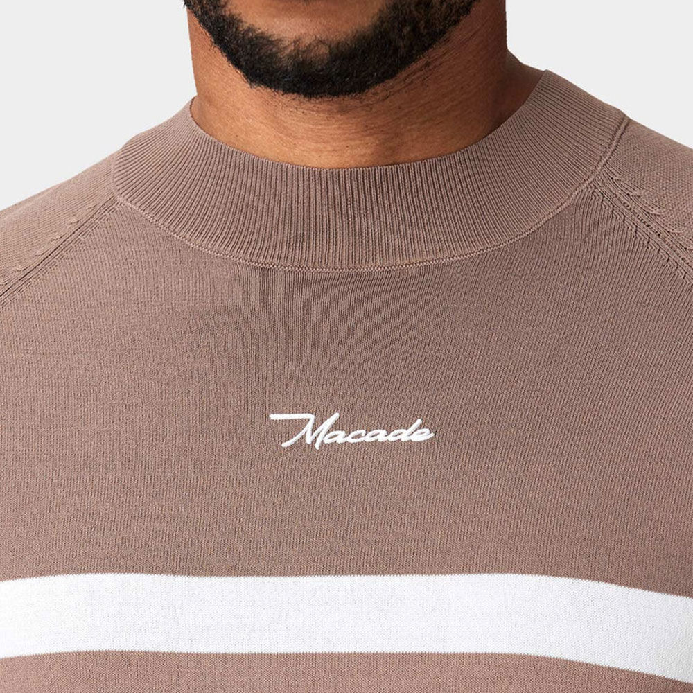 Macade Sienna ColorBlock Golf Kazağı Bej KN20210701