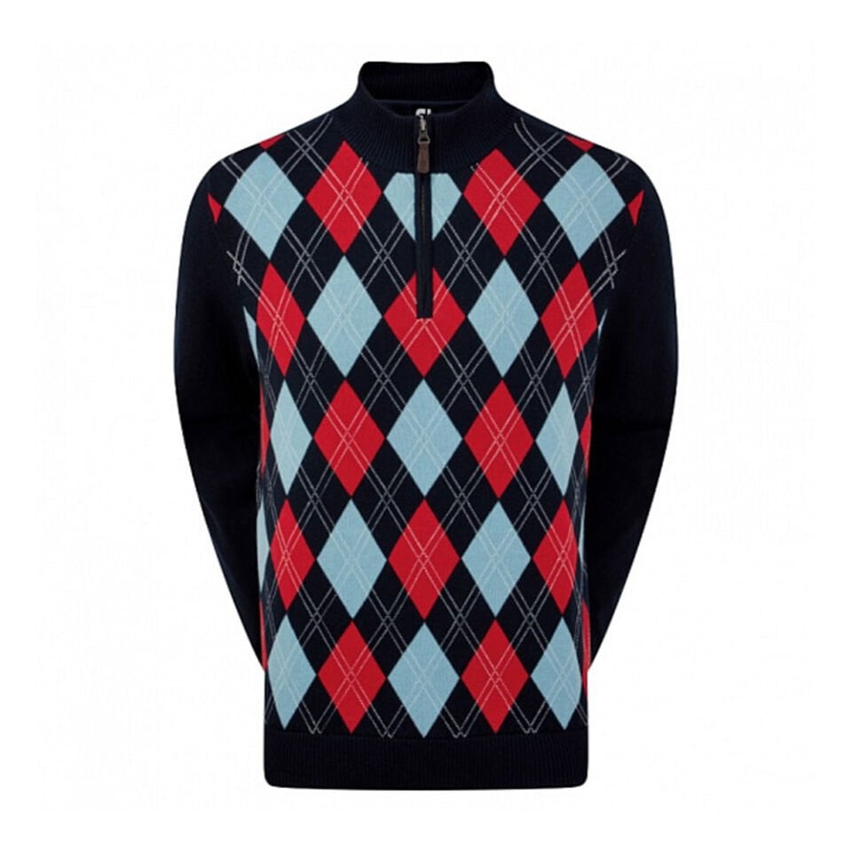 FootJoy Yün Karışımlı Yarım Fermuarlı Golf Kazağı 92946