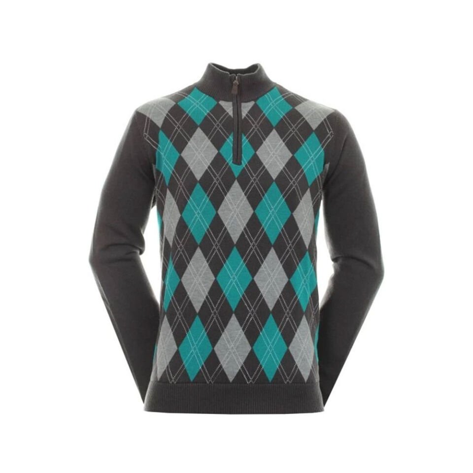 FootJoy Yün Karışımlı Yarım Fermuarlı Kazak 92947 M Medium
