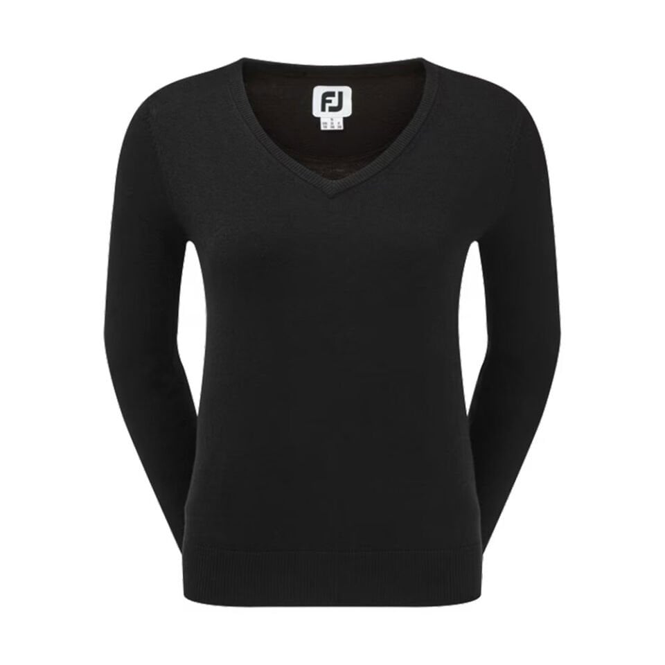 FootJoy Yün Karışımlı Kadın Golf Kazak Siyah 96050