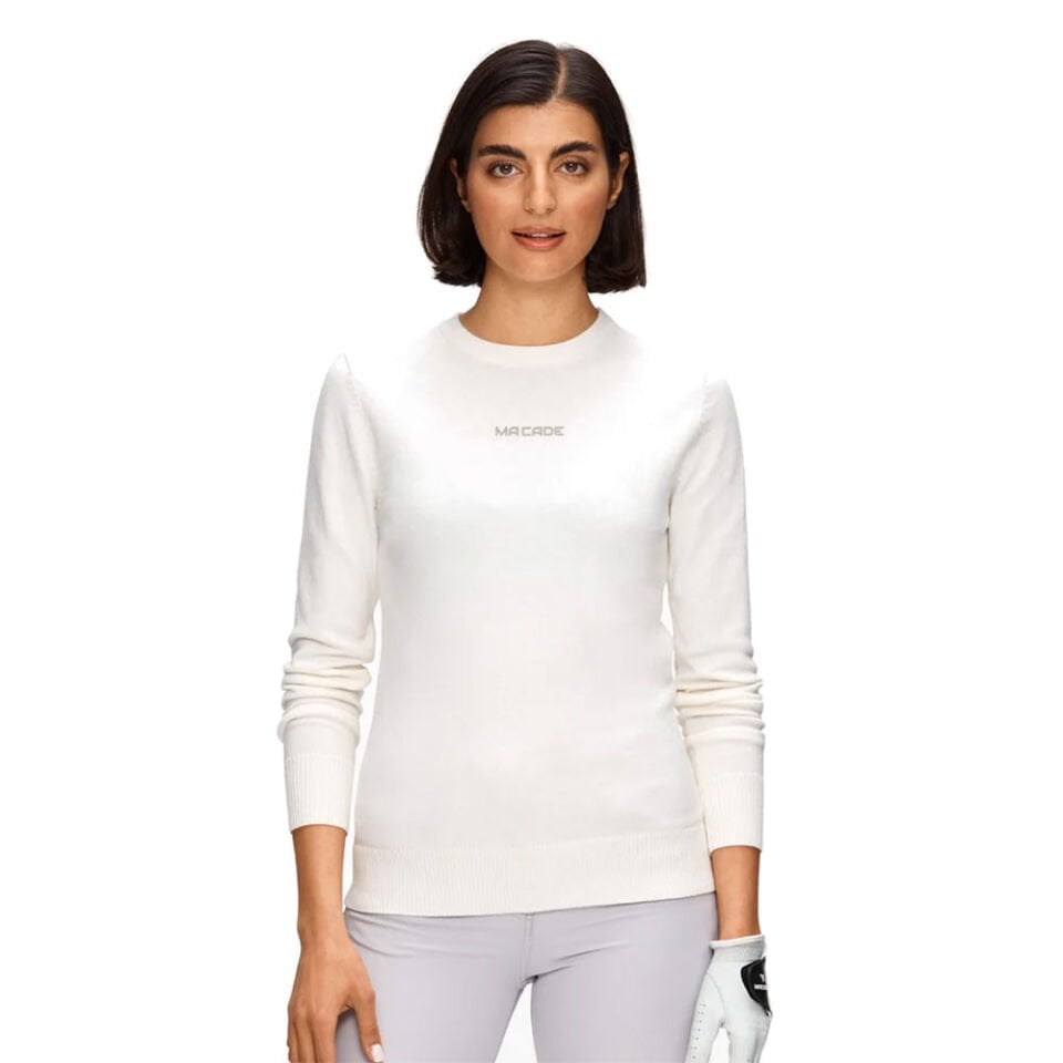 Macade Kadın Golf Kazak Beyaz WKN20210305