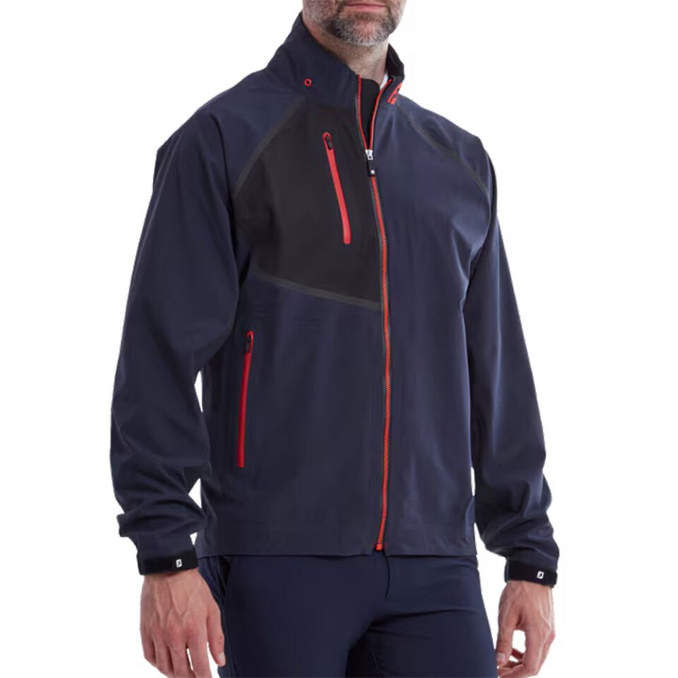 FootJoy HydroTour Fermuarlı Yağmur Rüzgar Koruyucu Ceket Lacivert 87972 M Medium