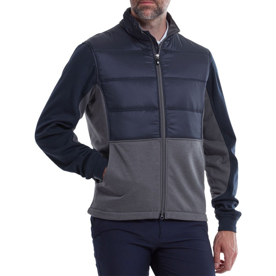 FootJoy Hibrit Dolgulu Orta Katman Golf Ceket Lacivert 87984 S Small