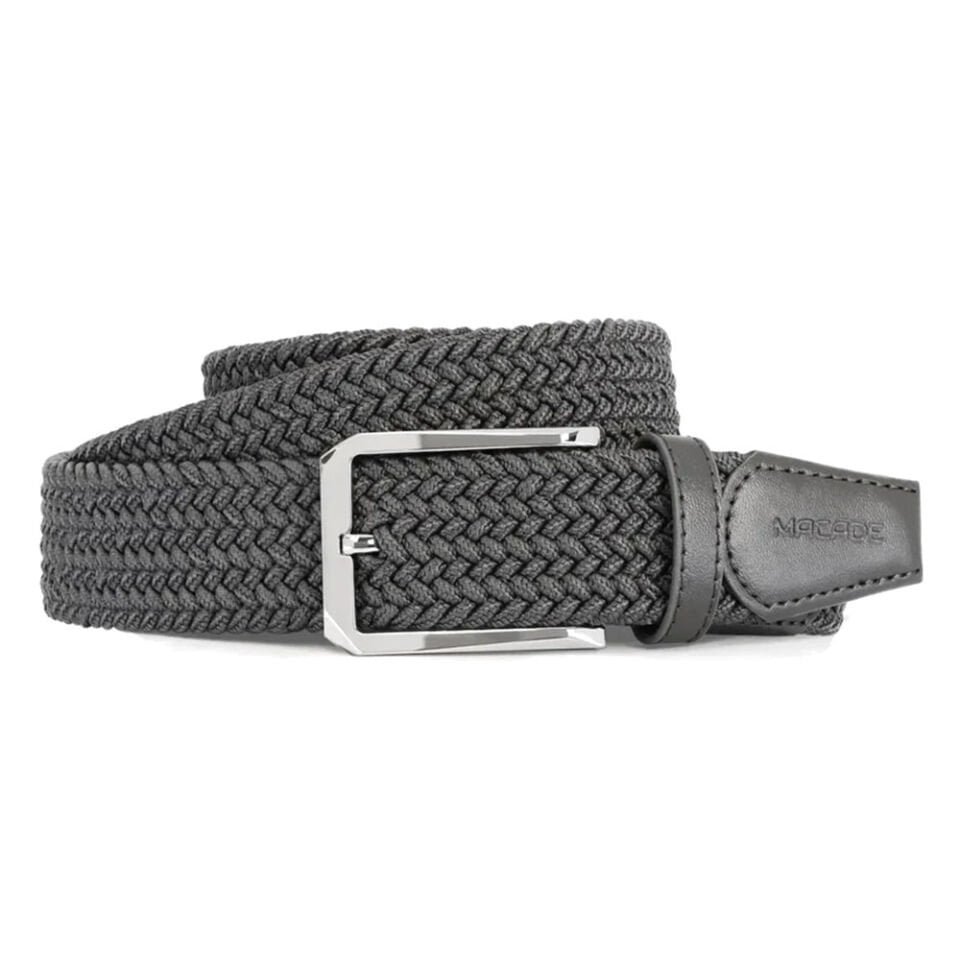 Macade Men's Elastic Golf Belt Gray
