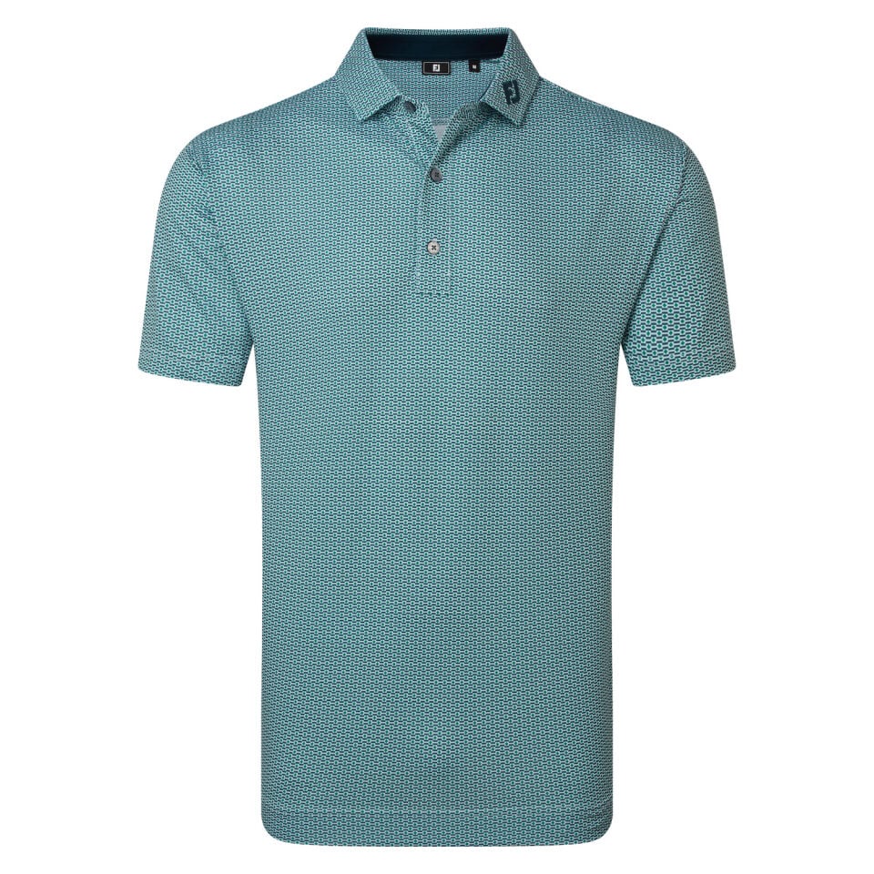 FootJoy Nautical Flag Print Lisle Erkek T-Shirt Yeşil 39263