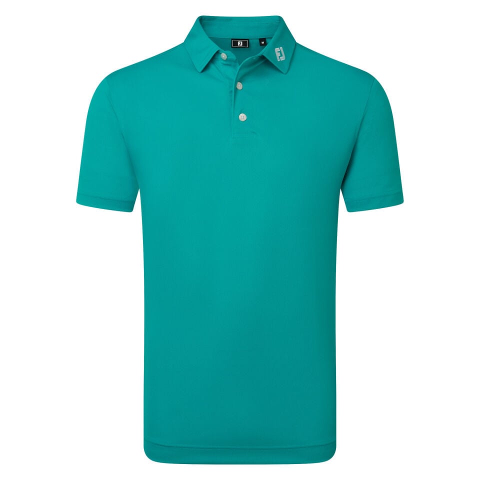 FootJoy Stretch Pique Solid Erkek T-Shirt Koro Mavi 39342