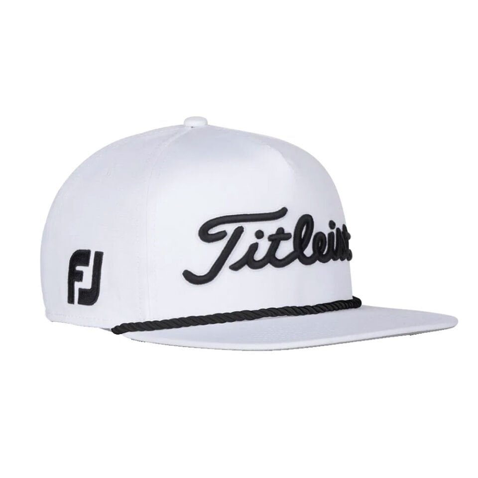 Titleist Tour Rope Flat Brim Hat TH22ARFBLE-10 White