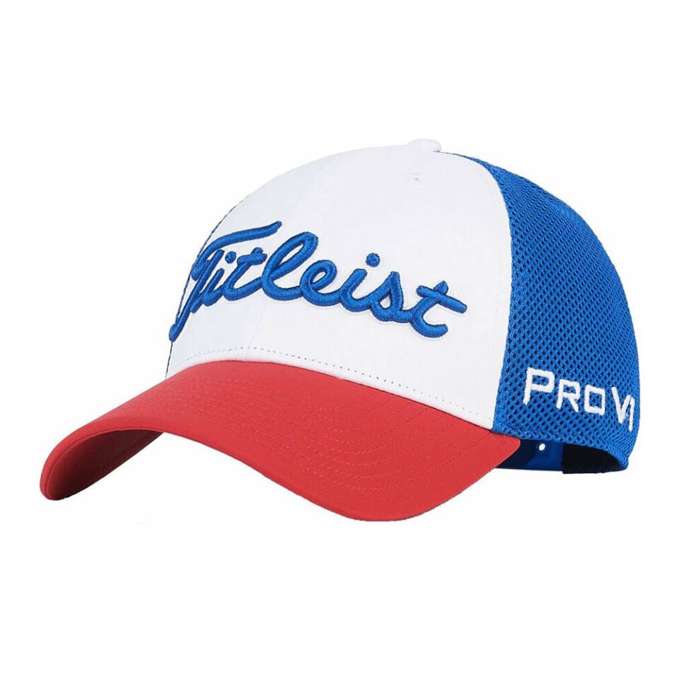 Titleist Tour Performans Golf Şapkası TH22ATPME-14R6 Mavi/Kırmızı/Beyaz
