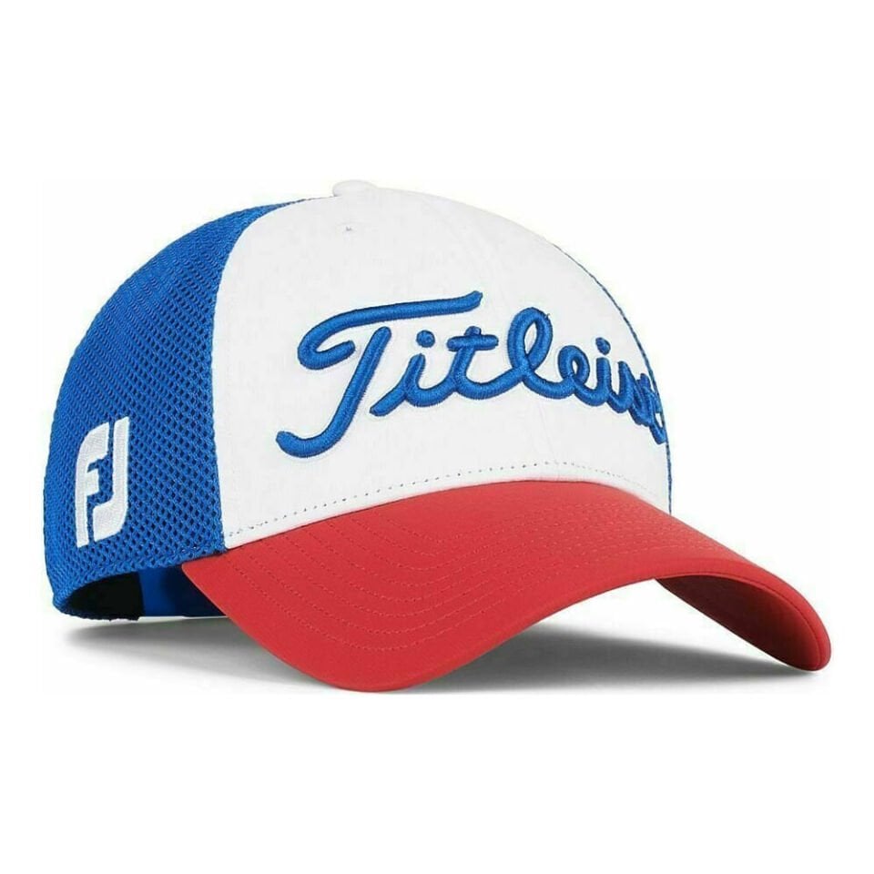 Titleist Tour Performans Golf Şapkası TH22ATPM-146 Mavi/Kırmızı/Beyaz