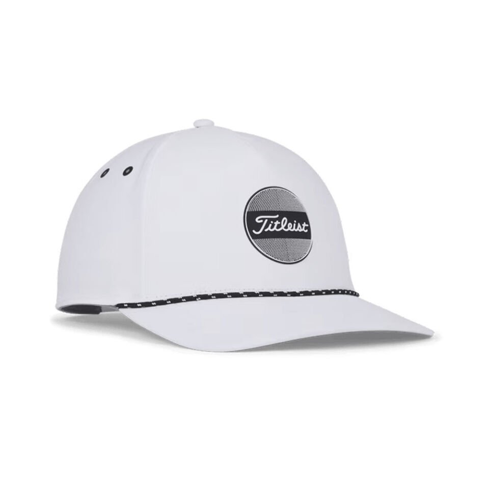Titleist Boardwalk Halat Detaylı Golf Şapkası TH23ABRE-10 Siyah/Beyaz