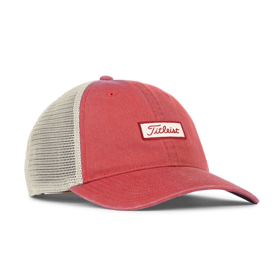 Titleist Charleston Mesh Golf Cap TH23ACME-62 Red/Bone