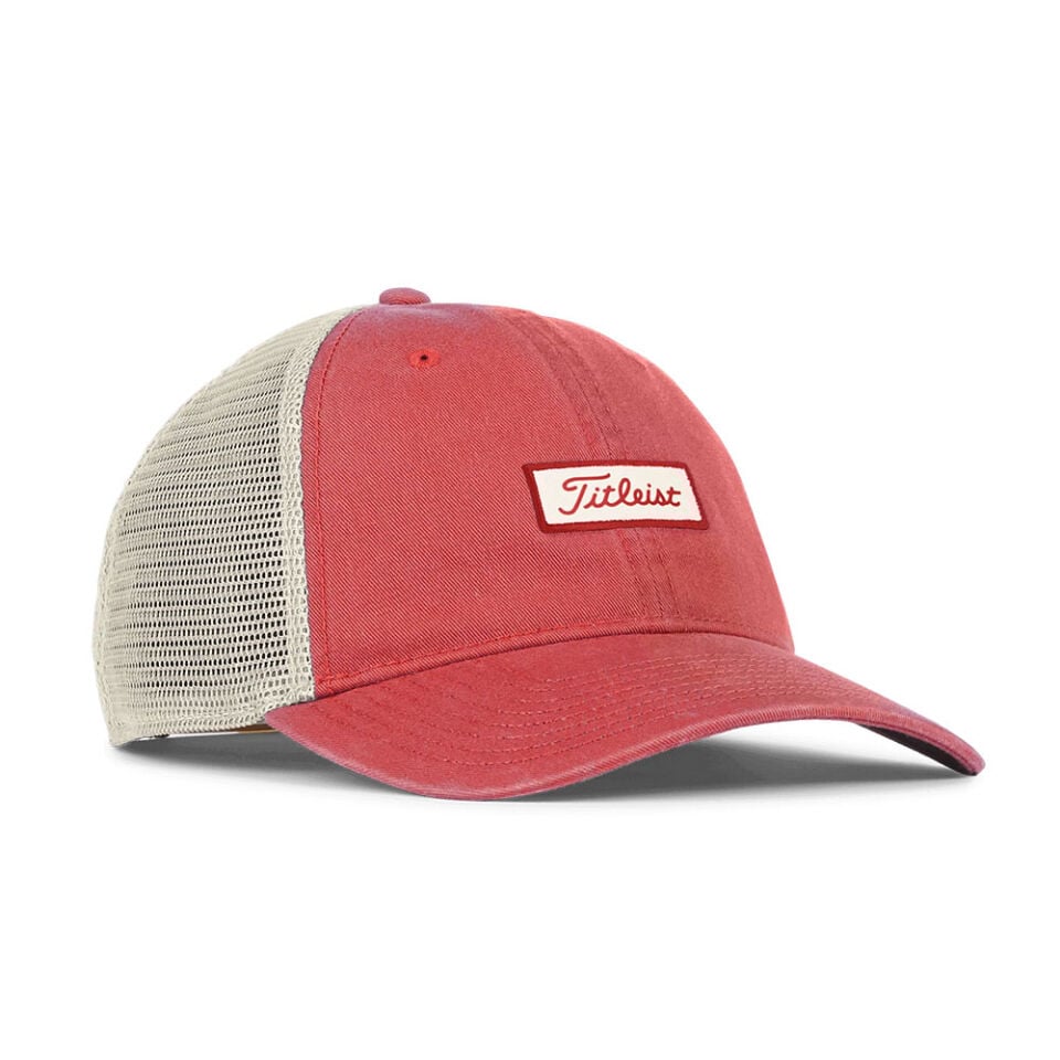 Titleist Charleston Mesh Golf Cap TH23ACME-62 Red/Bone