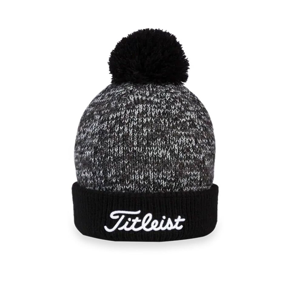 Titleist Golf Bere Kış Şapkası TH7WEAWHPE-01 - Siyah/Beyaz