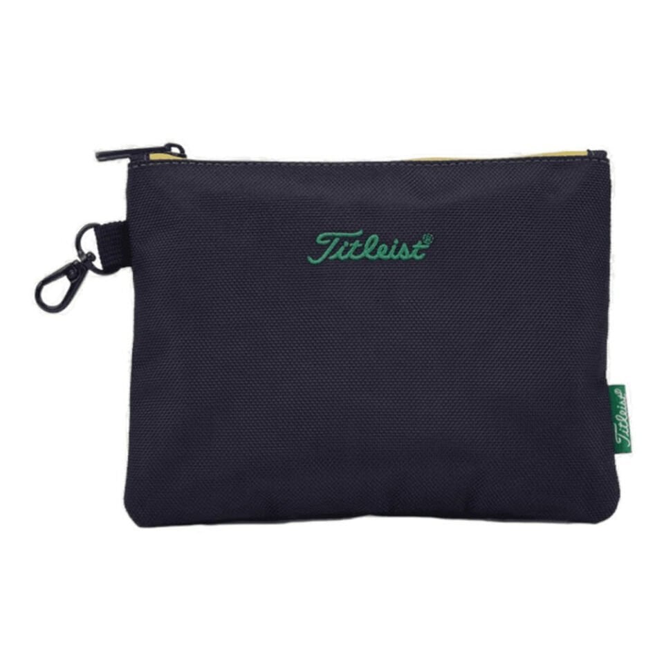 Titleist Clover Patterned Golf Pouch Bag TA23ZPSH Navy Blue