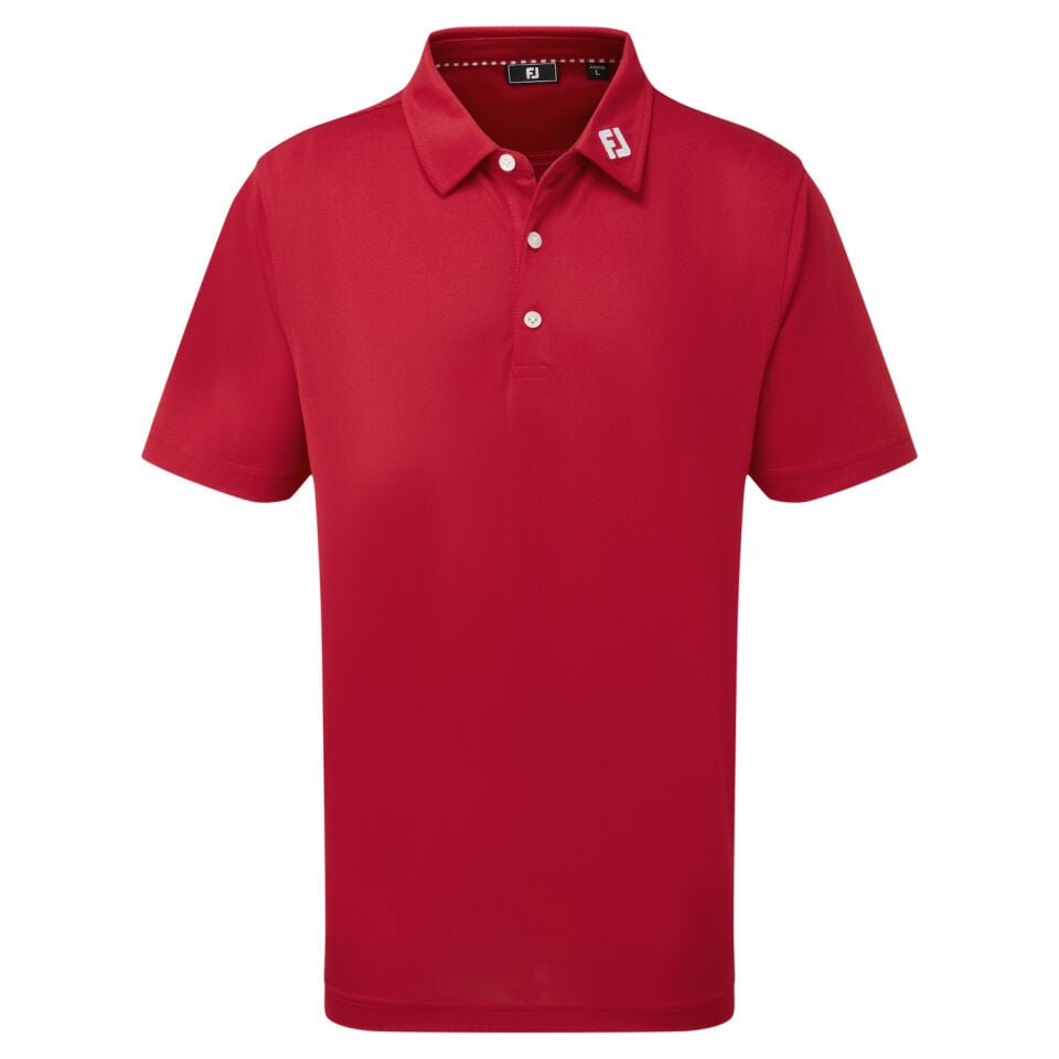 FootJoy Stretch Pique Solid Çocuk T-Shirt Kırmızı 92741