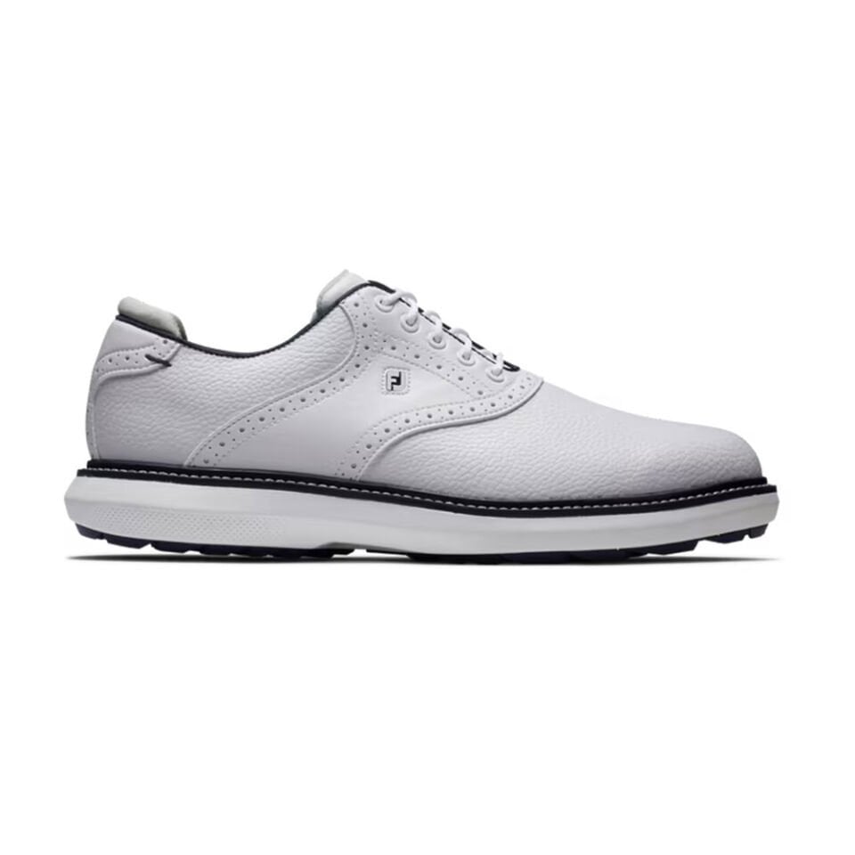 FootJok Traditions Spikeless Golf Shoes White 57927K