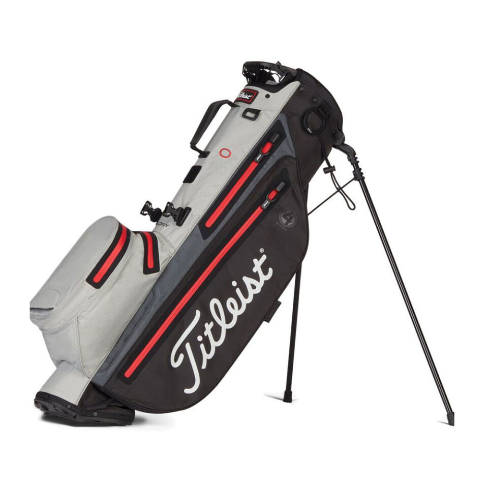 Titleist Players 4 StaDry Golf Çantası TB21SX2-026 Gri/Siyah/Kırmızı
