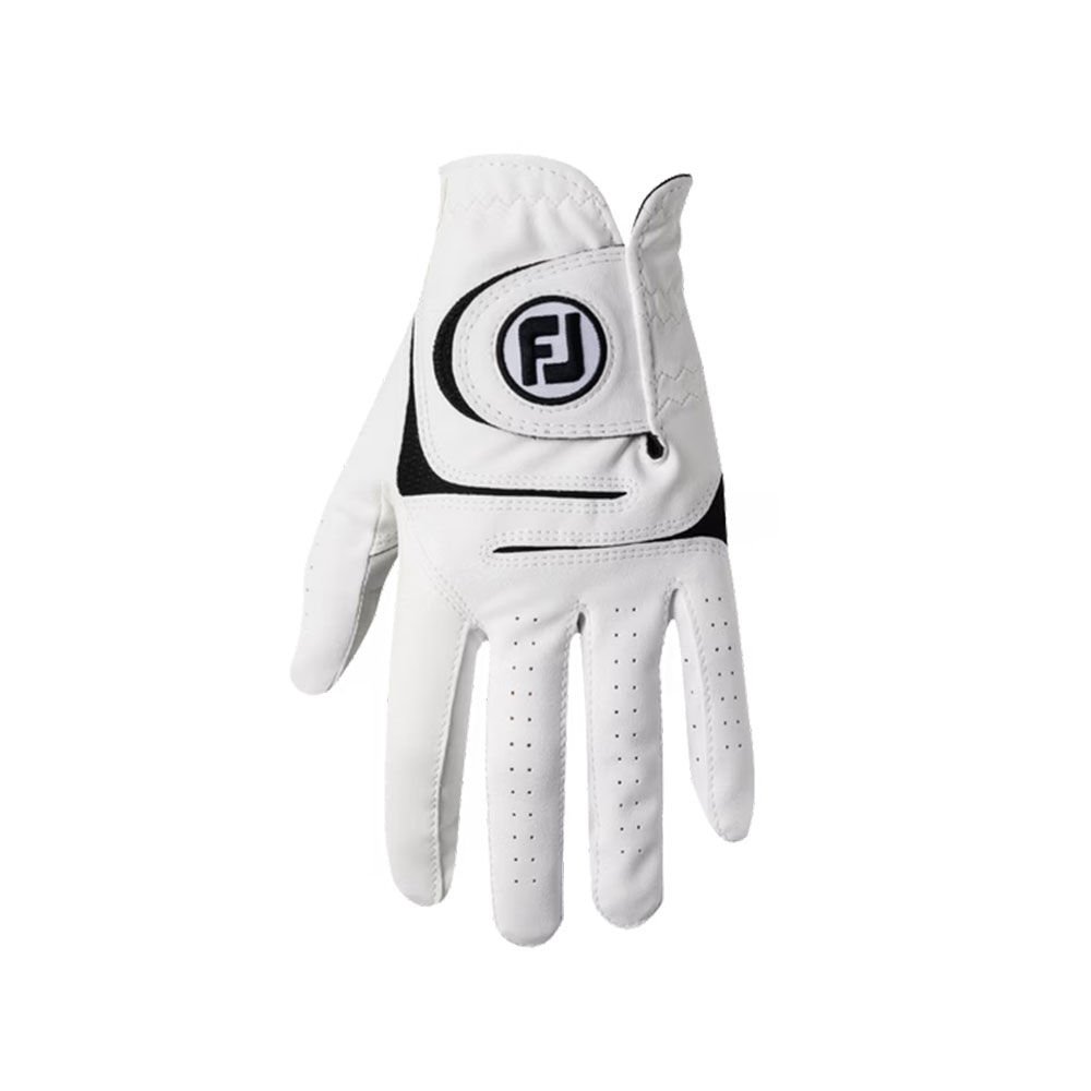 FootJoy 66159 WeatherSof Erkek Golf Eldiveni Beyaz/Siyah
