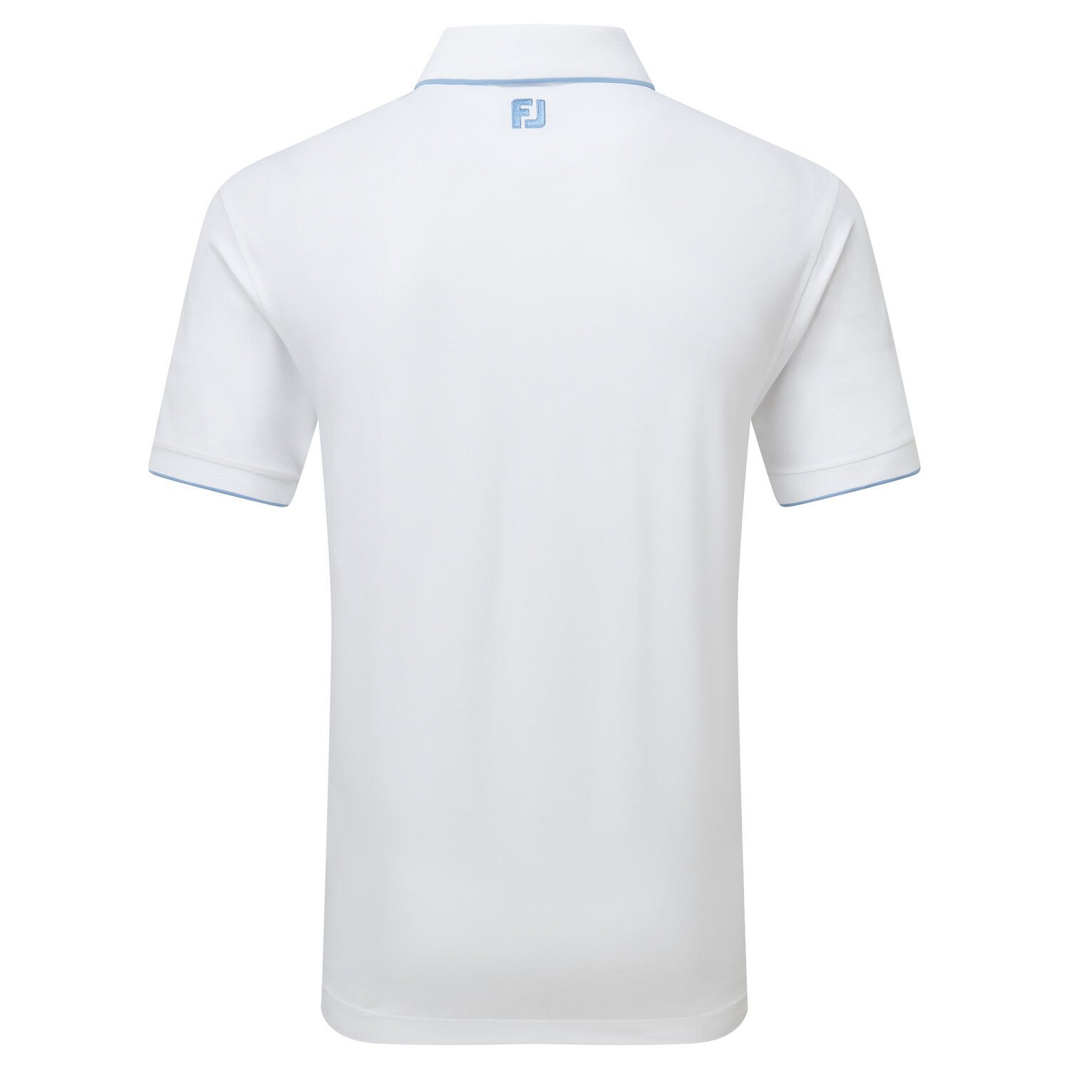FootJoy Tipped Pique Erkek Golf T-Shirt 34074 WHT/BLRY