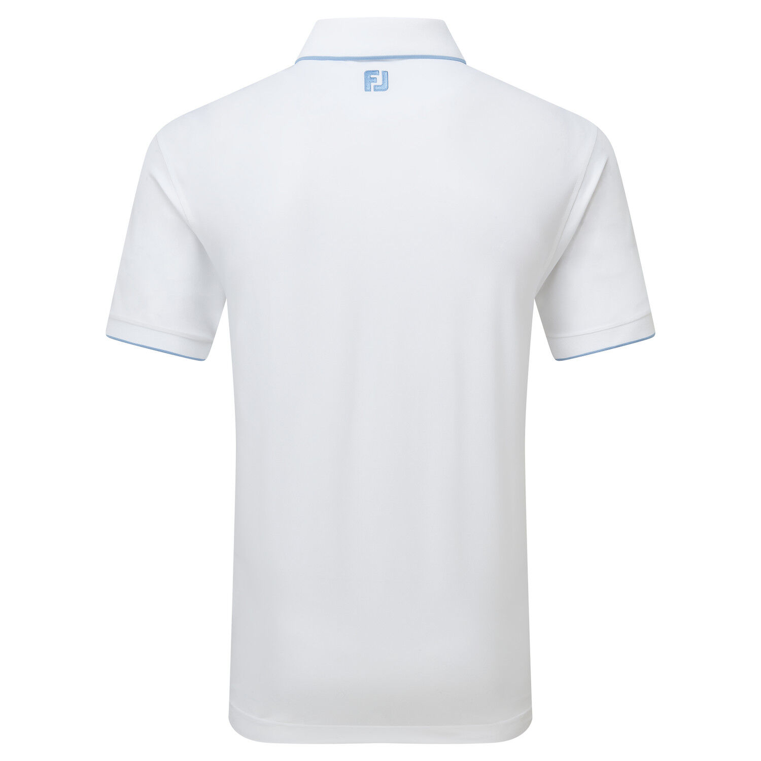 FootJoy Tipped Pique Erkek Golf T-Shirt 34074 WHT/BLRY