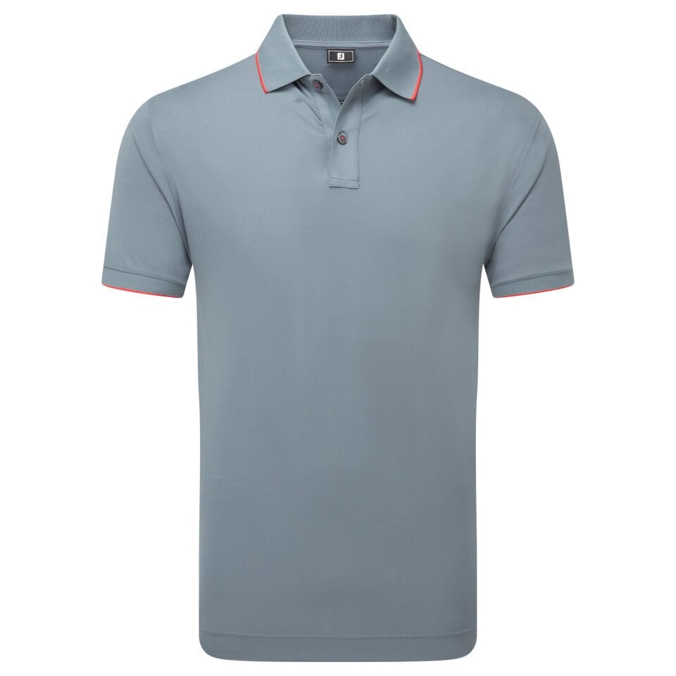 FootJoy Tipped Pique Erkek Golf T-Shirt 34076 Hibiscus