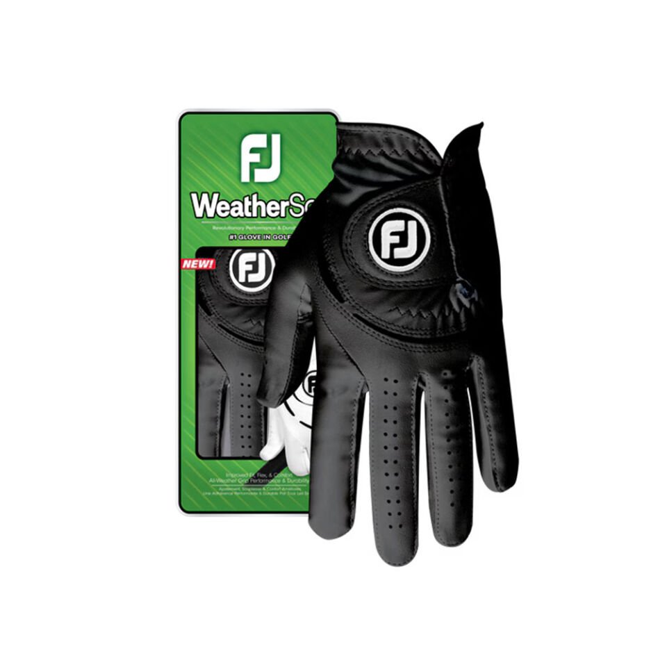 FootJoy 66164E WeatherSof Golf Eldiveni Siyah Sağ L