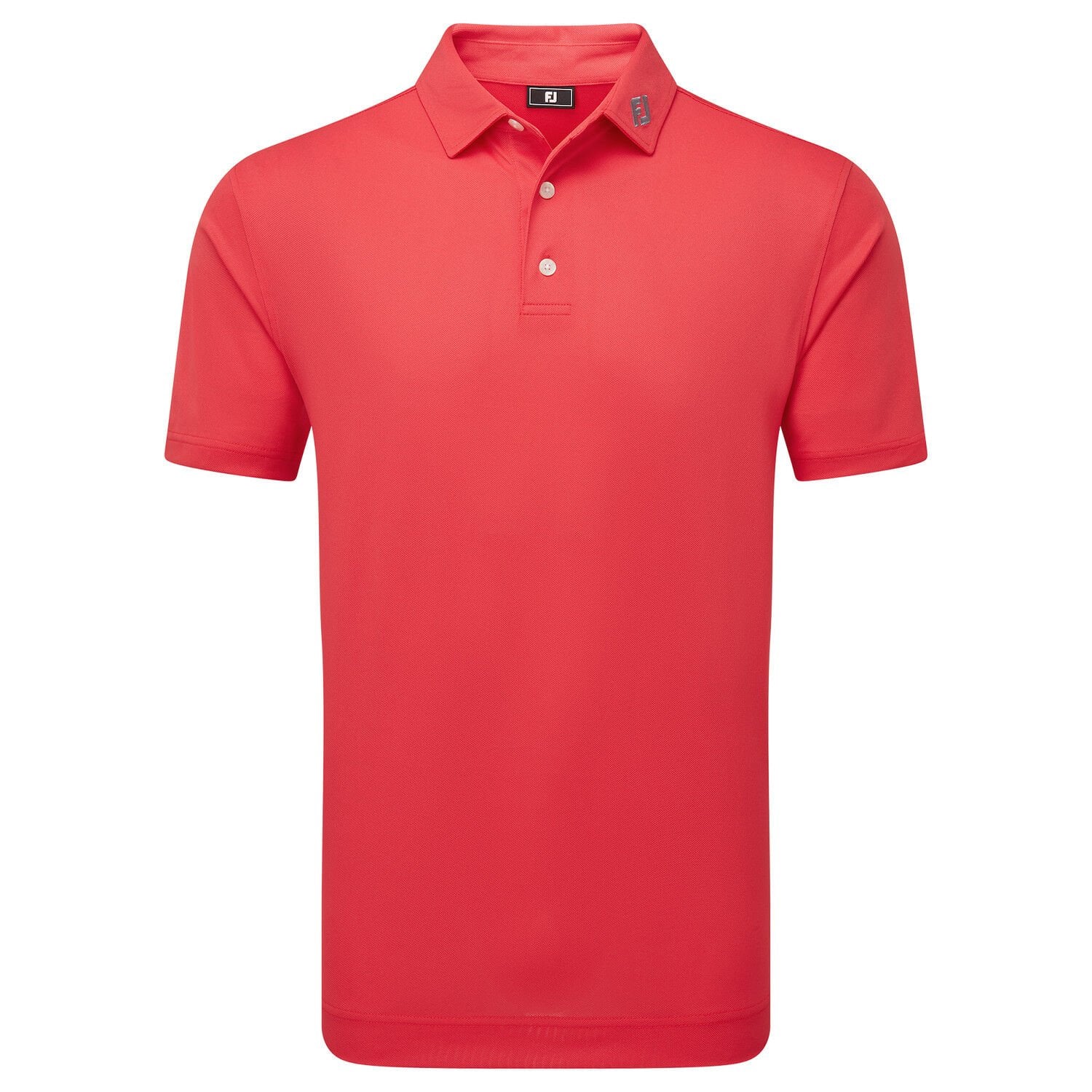 FootJoy Stretch Pique Solid Erkek Golf T-Shirt 34080 Hibiscus