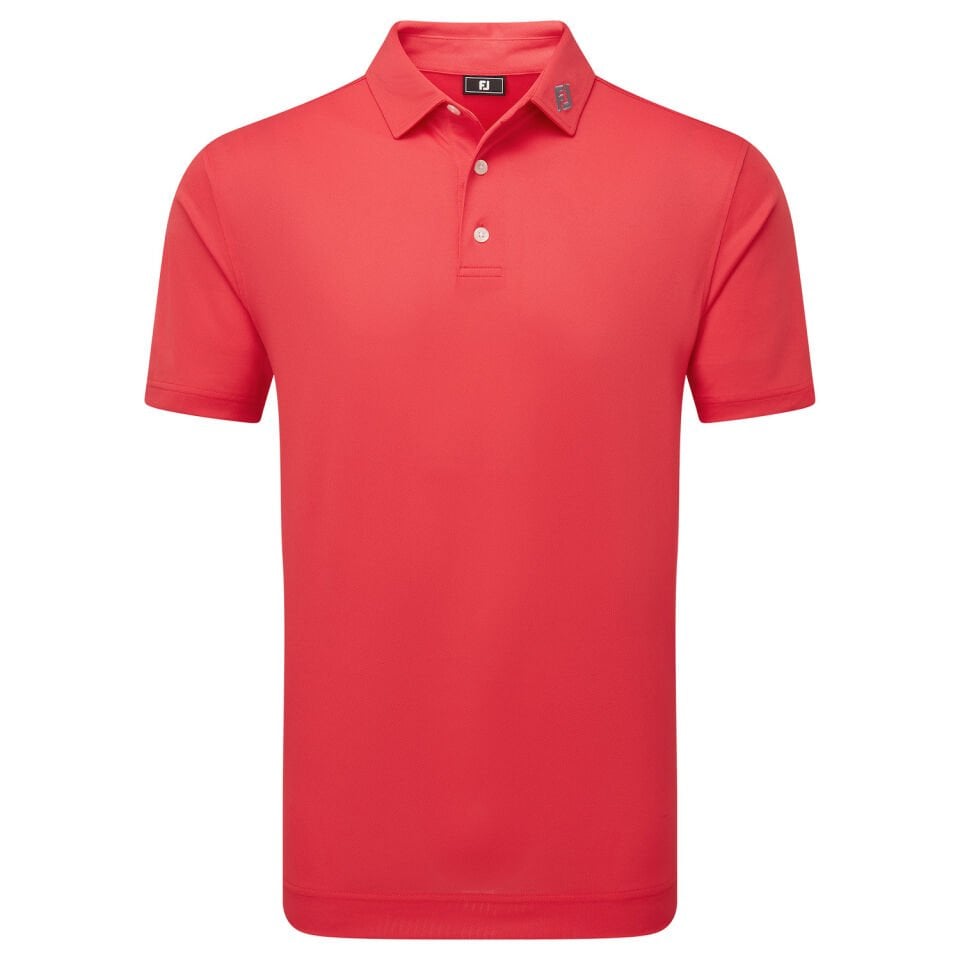 FootJoy Stretch Pique Solid Erkek Golf T-Shirt 34080 Hibiscus