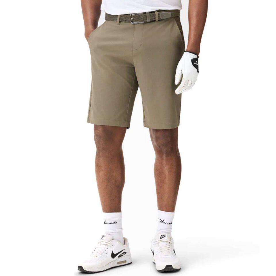 Macade Dört Yönlü Esnek Golf Şortu Zeytin Yeşili SH20211160 34