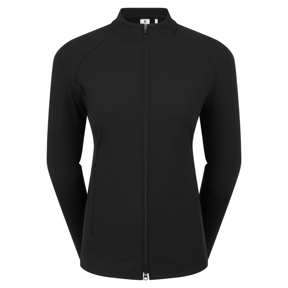 FootJoy Full-Zip Rib Midlayer Kadın Siyah 39411