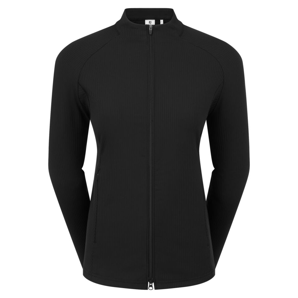 FootJoy Full-Zip Rib Midlayer Kadın Siyah 39411
