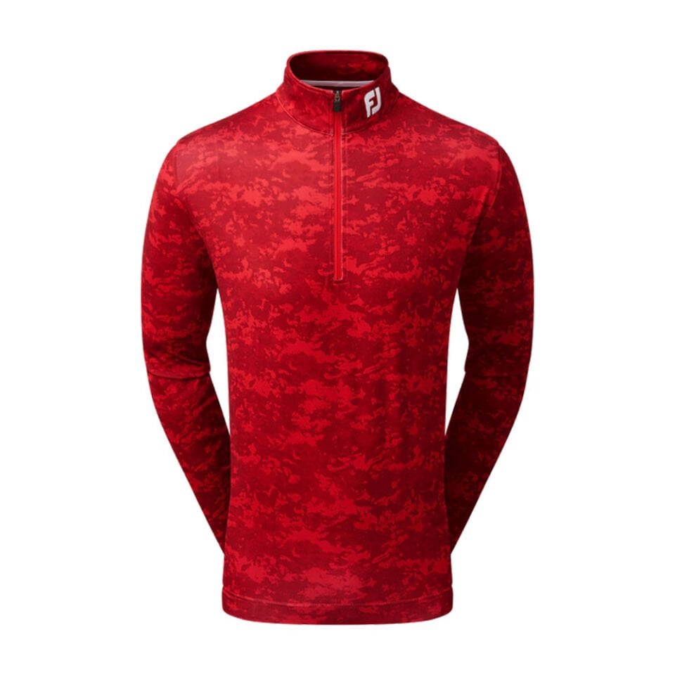 FootJoy Golf Bulut Kamuflaj Baskılı Mid Layer Kırmızı 80112