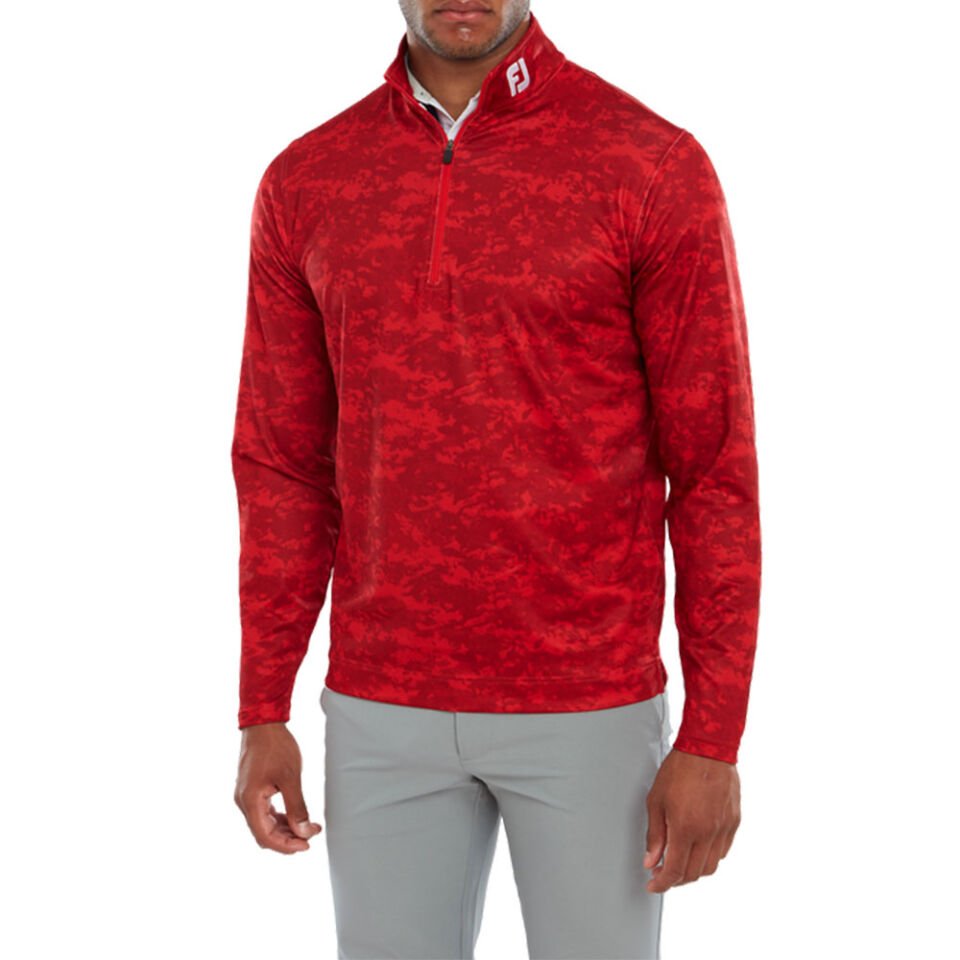 FootJoy Bulut Kamuflaj Baskılı Mid Layer Kırmızı 80112 XL XLarge