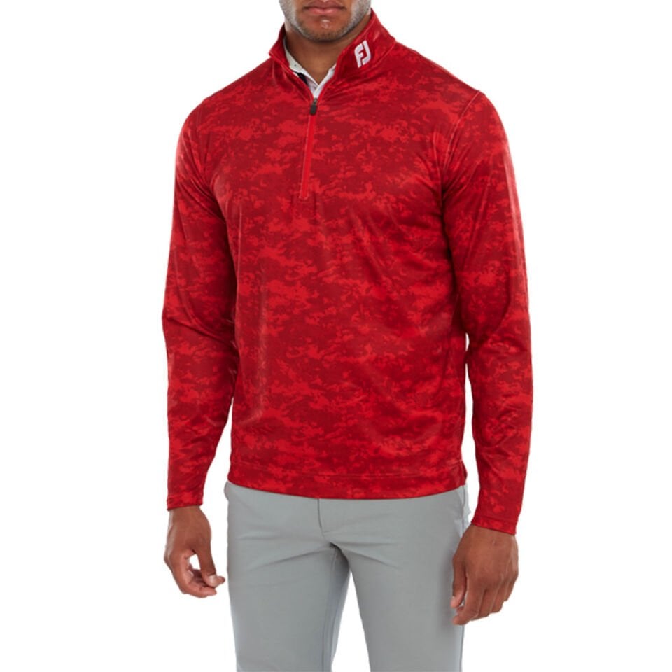 FootJoy Bulut Kamuflaj Baskılı Mid Layer Kırmızı 80112 XL XLarge