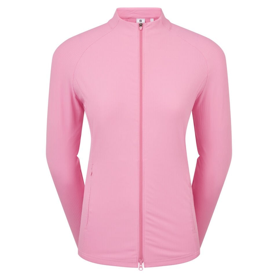FootJoy Full-Zip Rib Midlayer Kadın Pembe 39413