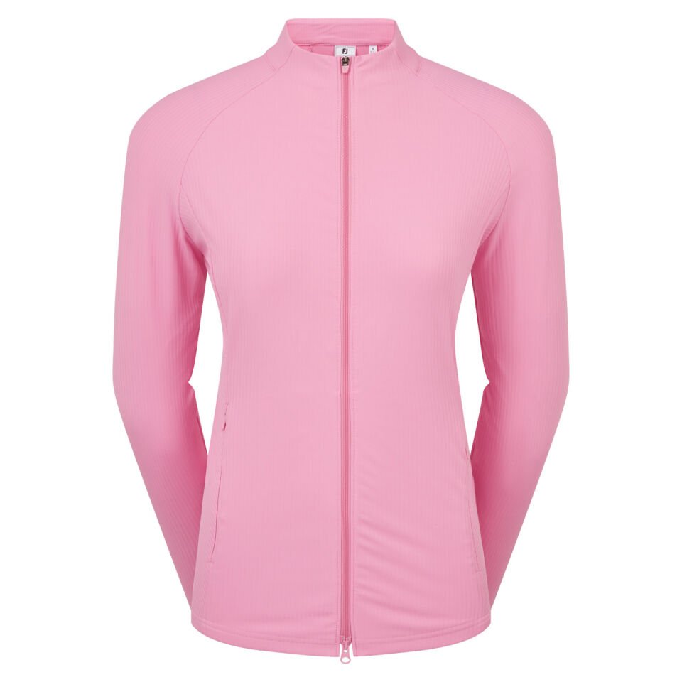 FootJoy Full-Zip Rib Midlayer Kadın Pembe 39413