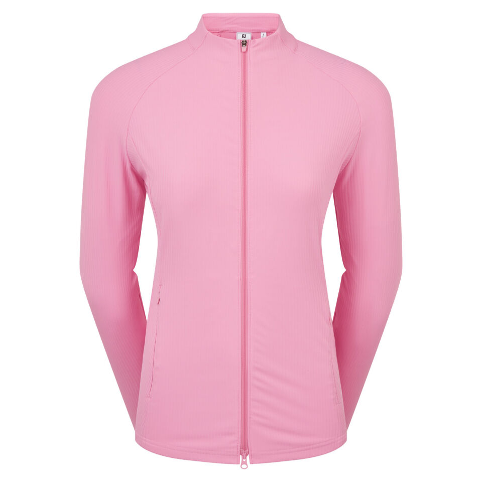 FootJoy Full-Zip Rib Midlayer Kadın Pembe 39413