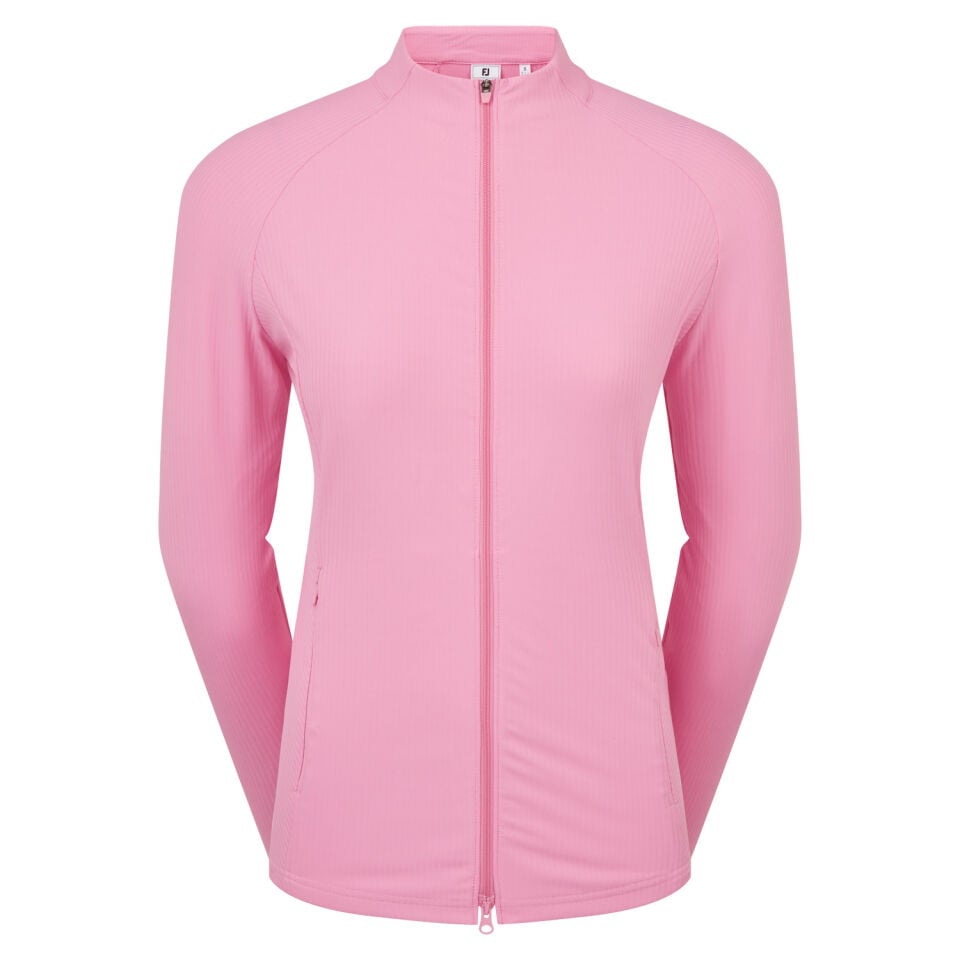 FootJoy Full-Zip Rib Midlayer Kadın Pembe 39413