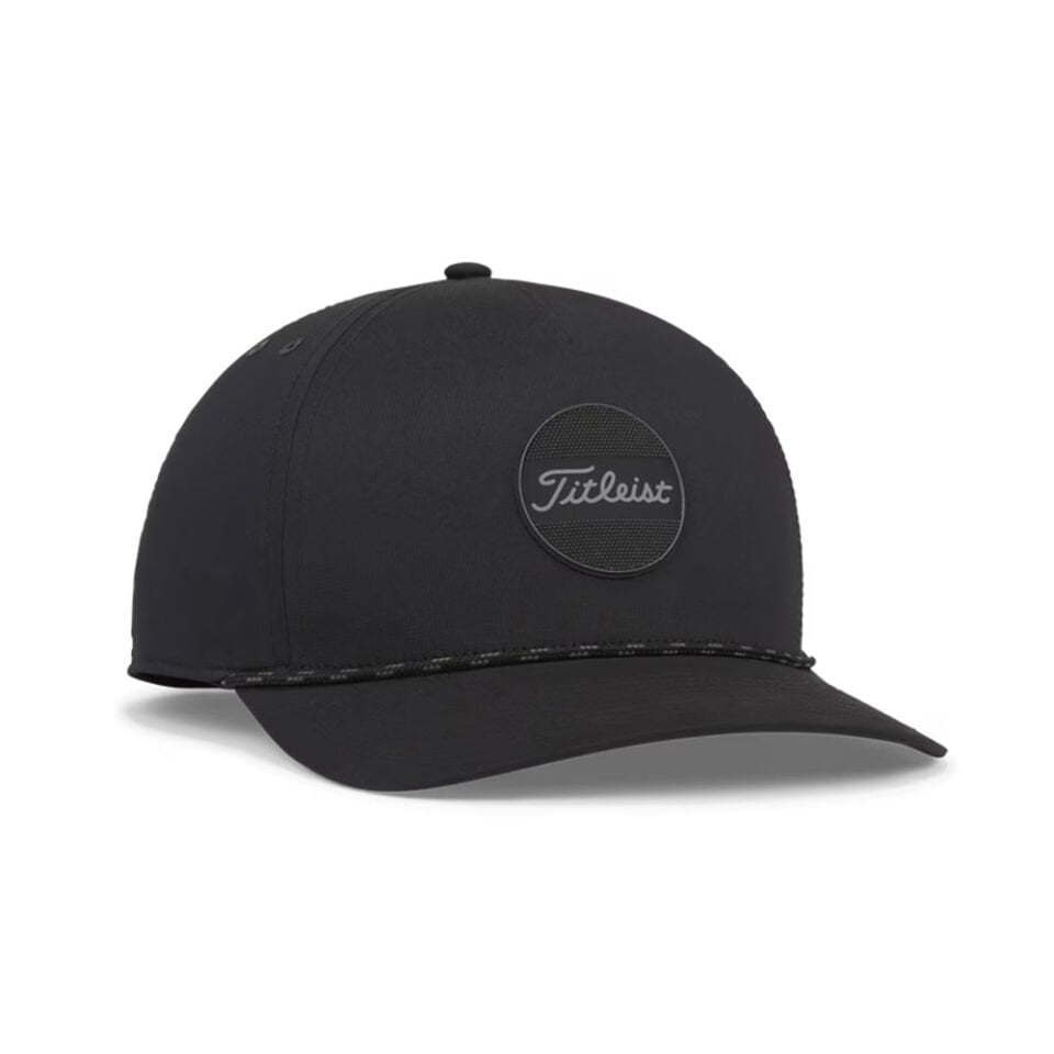Titleist Boardwalk Halat Detaylı Golf Şapkası  TH23ABRE-0 Siyah