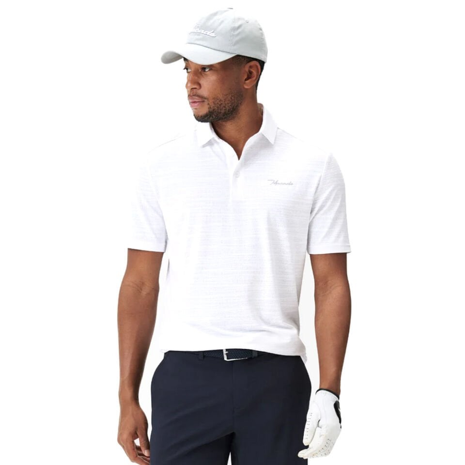Macade Golf Flight White Polo Yaka T-Shirt Beyaz MPS2434901