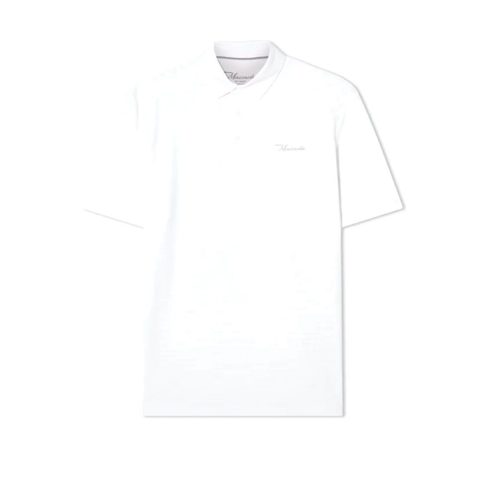 Macade Golf Flight White Polo Yaka T-Shirt Beyaz MPS2434901