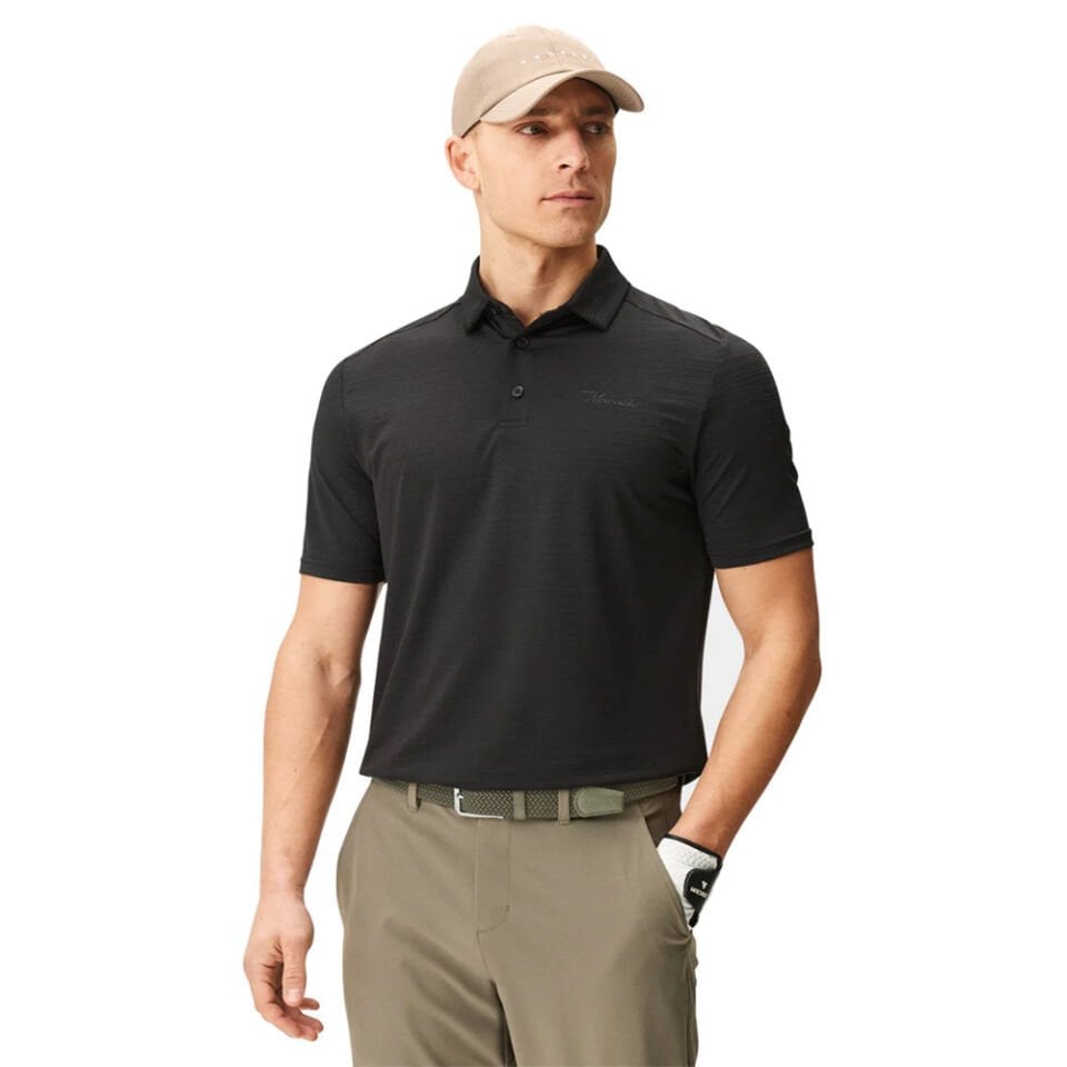 Macade Golf Flight Anthracite Polo Yaka Erkek T-Shirt Antrasit MPS2434912