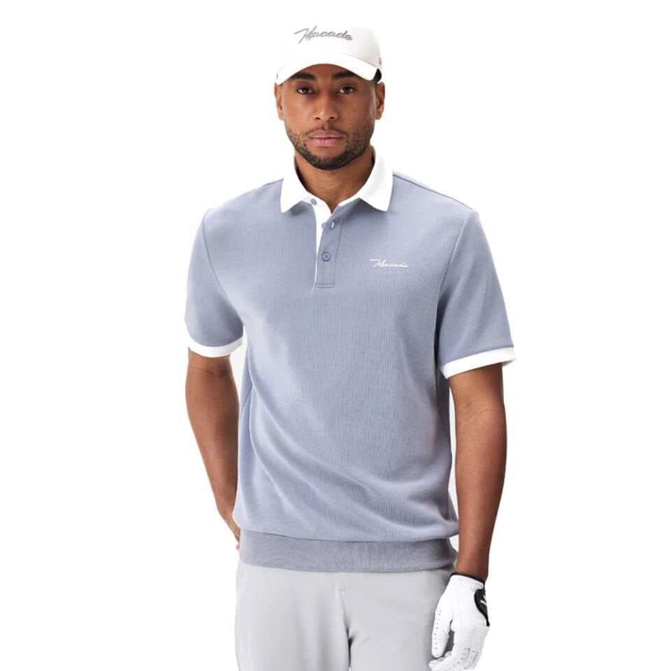 Macade Golf Gray AR Tech Polo Erkek T-Shirt Gri MPS2504102